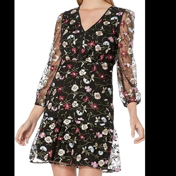 Sam Eldeman Embroidered Dress - Picture 2 of 9